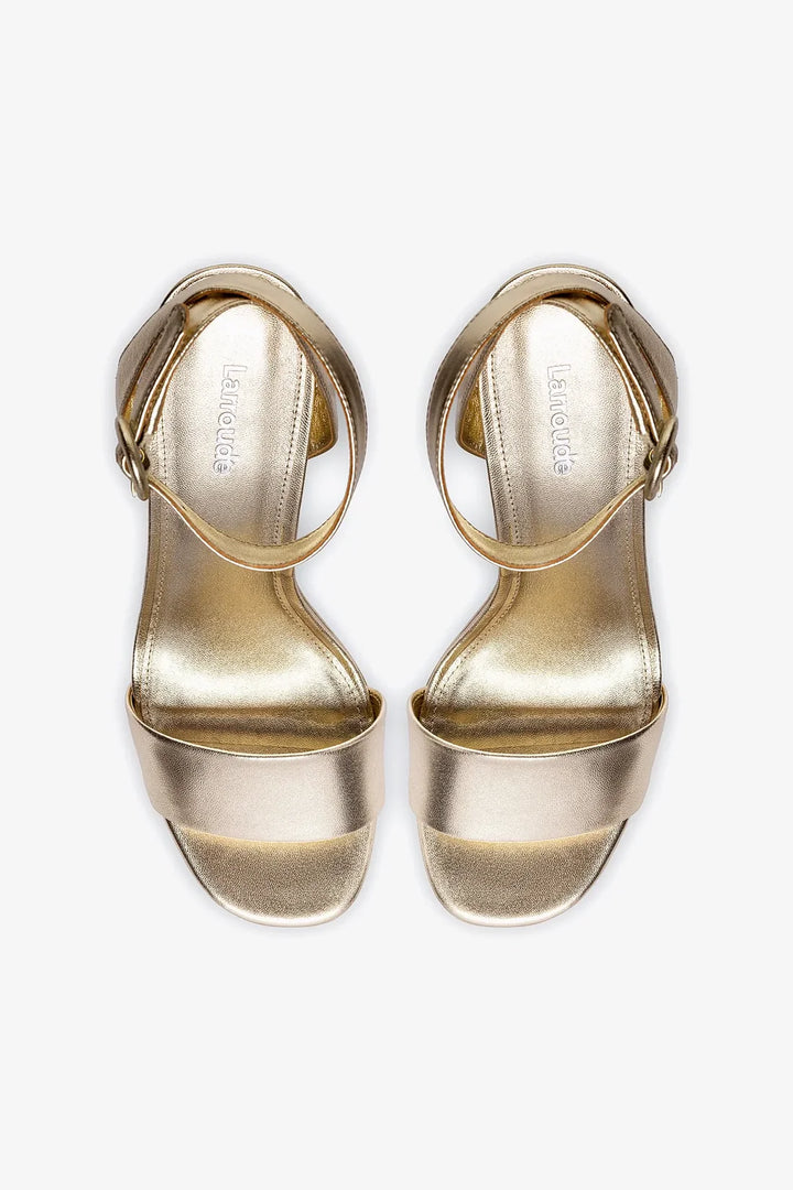 Dolly Sandal - Gold Metallic Leather