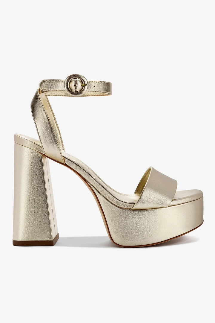 Dolly Sandal - Gold Metallic Leather