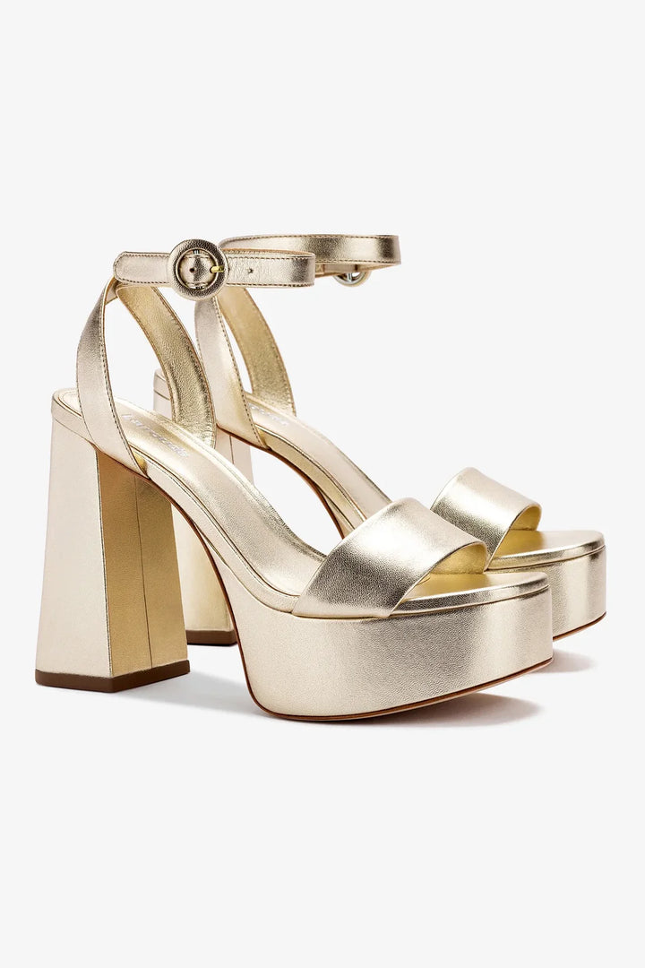 Dolly Sandal - Gold Metallic Leather