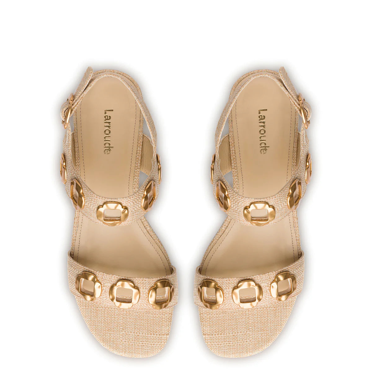 Milan Sandal - Beige Raffia