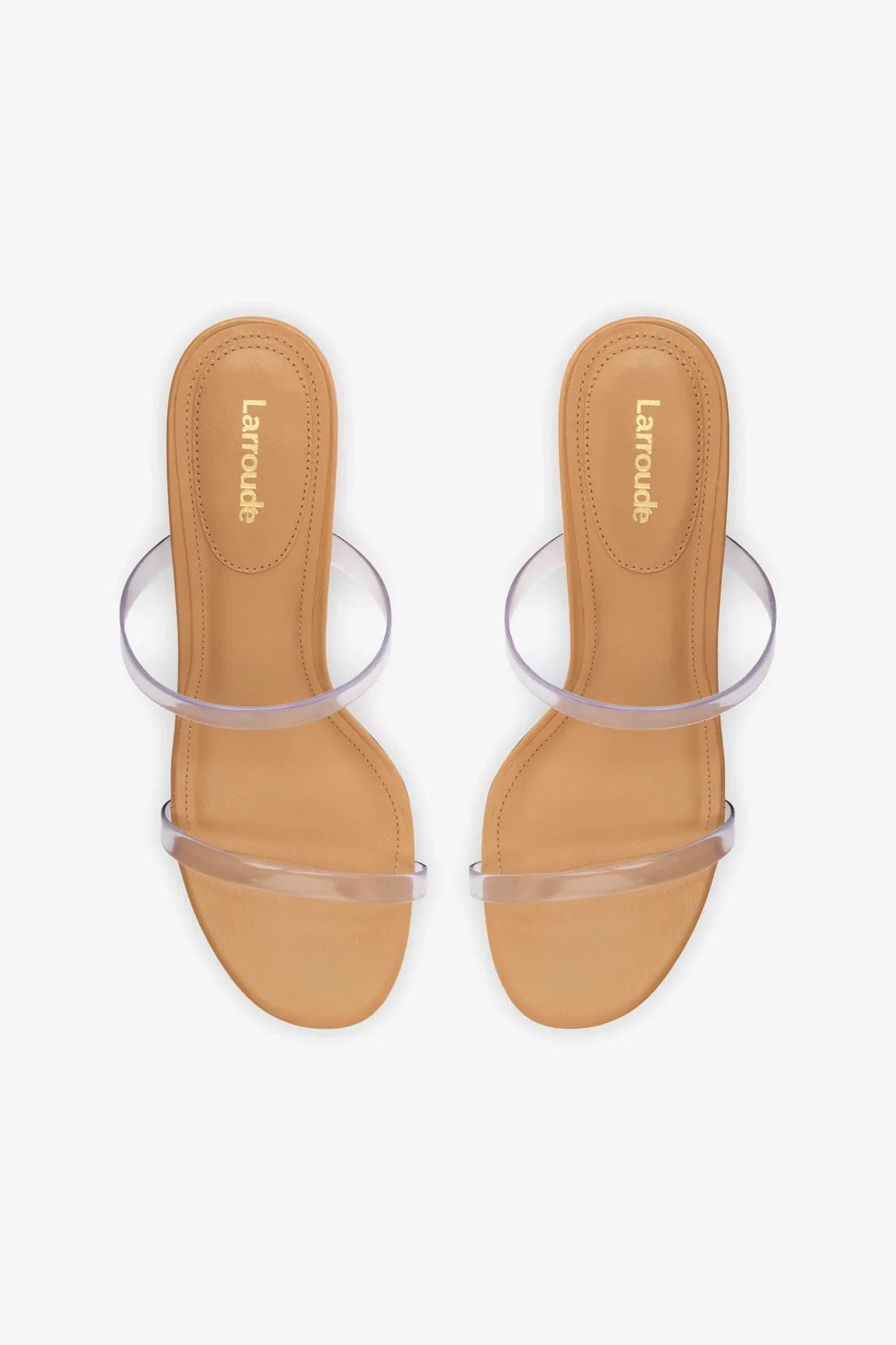 Dew Drop Mule - Tan Leather and Vinyl