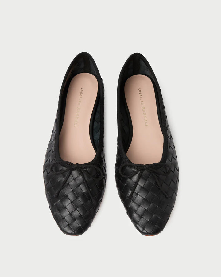 Landry Woven Ballet Flat - Black