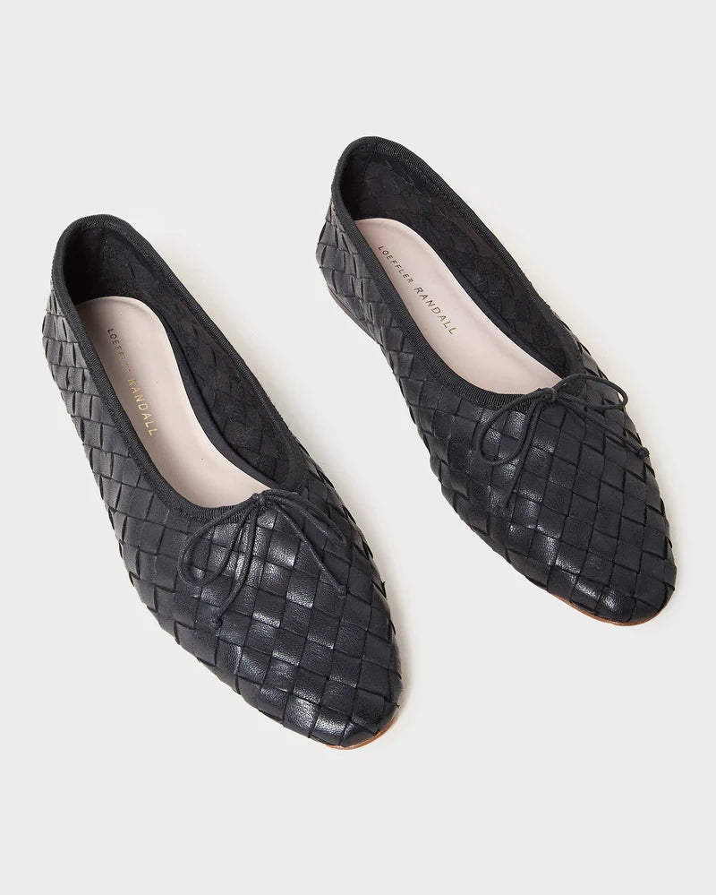 Landry Woven Ballet Flat - Black