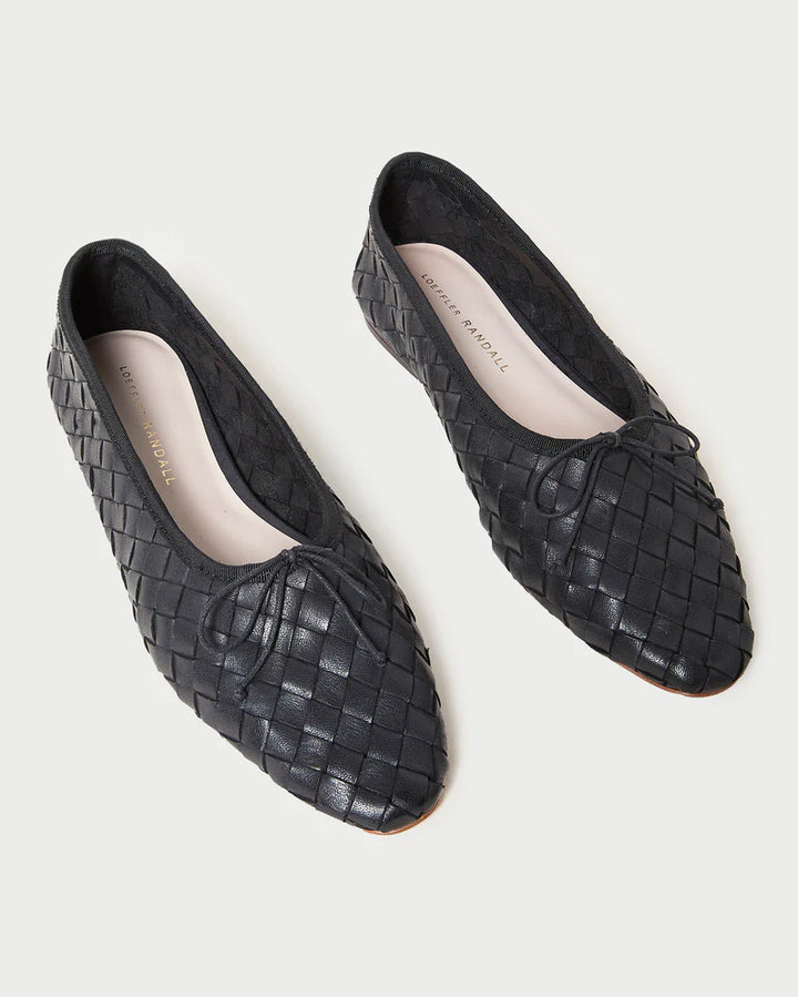 Landry Woven Ballet Flat - Black