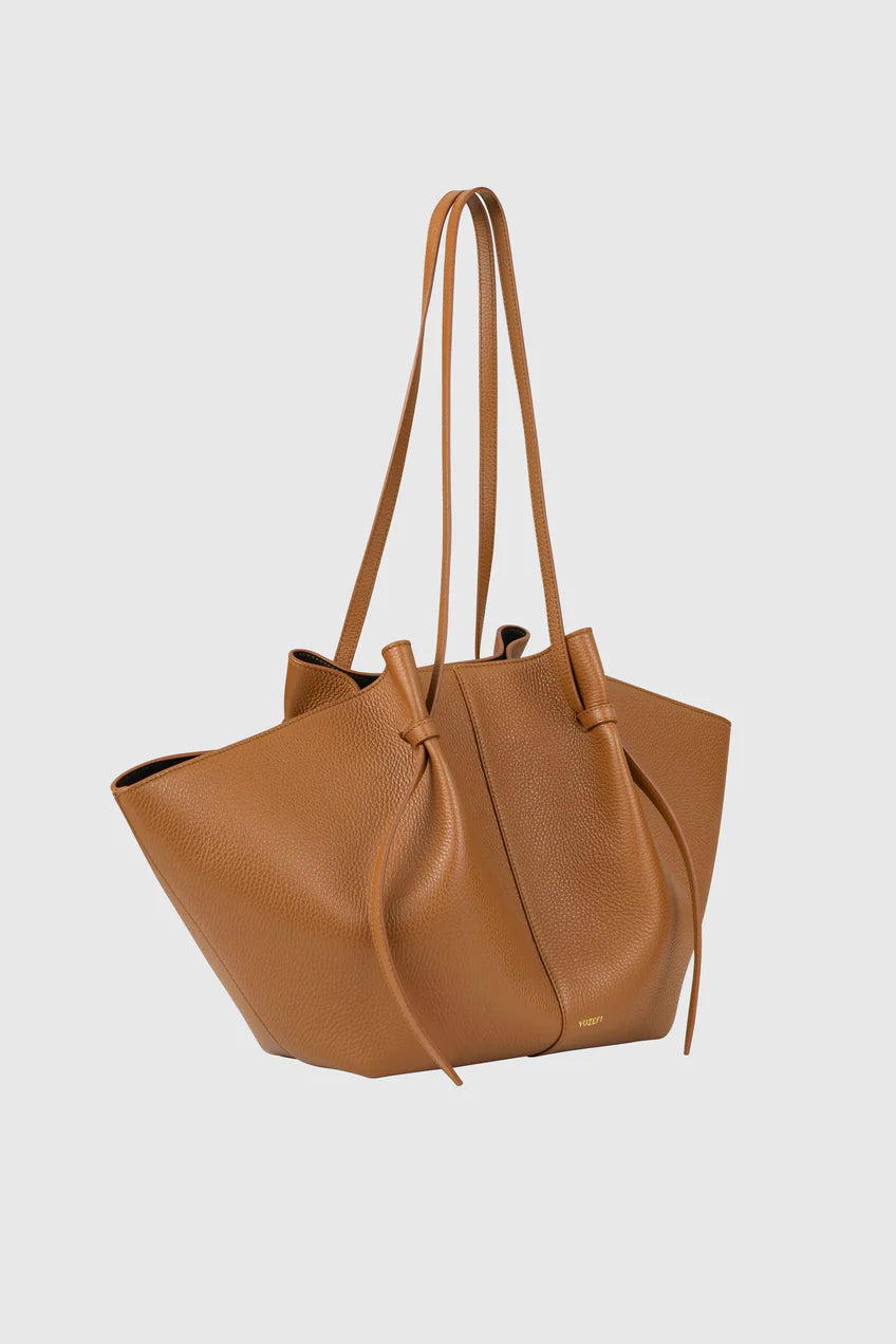 Yuzefi Large Mochi Tote in Hazel Pebble Grain Leather