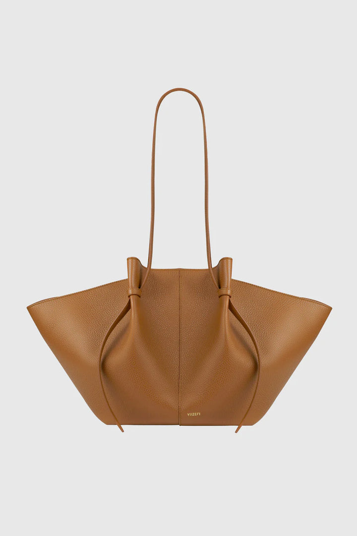 Yuzefi Large Mochi Tote in Hazel Pebble Grain Leather
