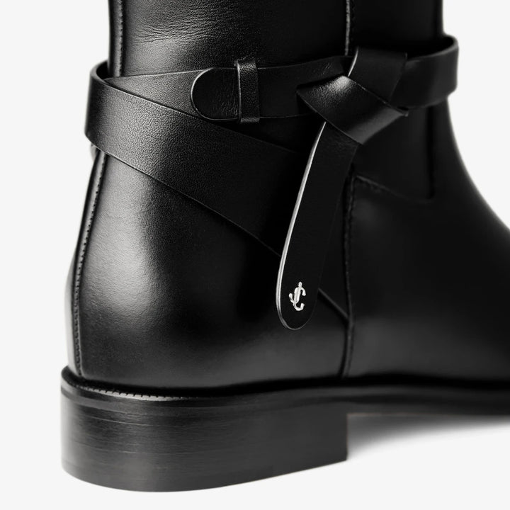 Lawton Knee Boot Flat - Black