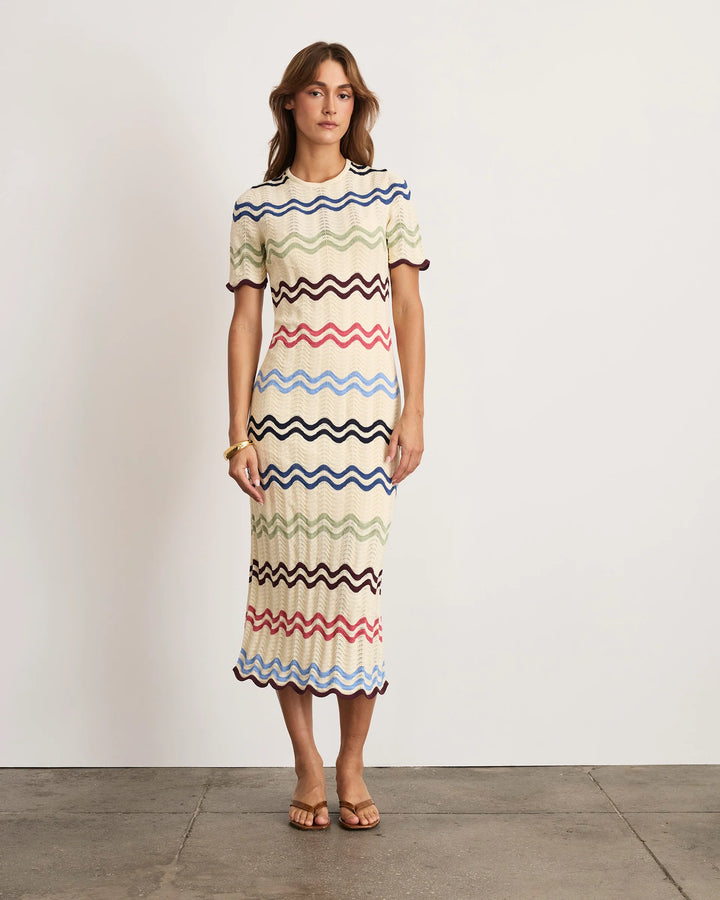 Leighton Dress - Cream Multi