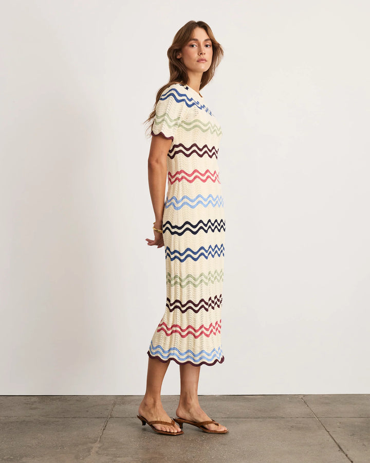 Leighton Dress - Cream Multi