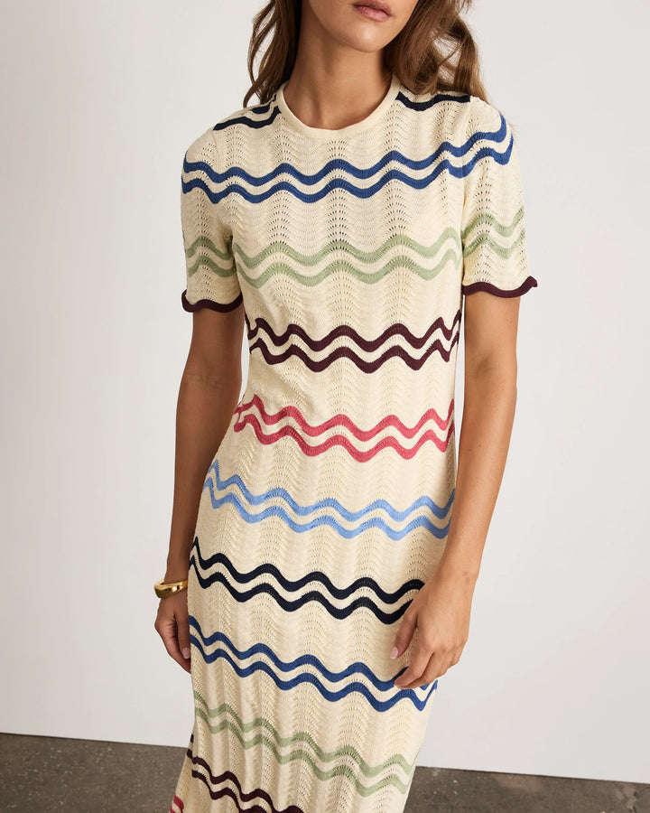 Leighton Dress - Cream Multi