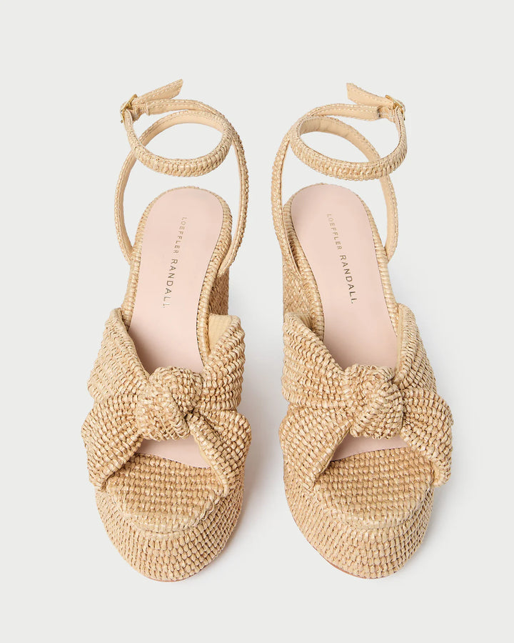 Liza Chunky Platform Sandal - Rattan