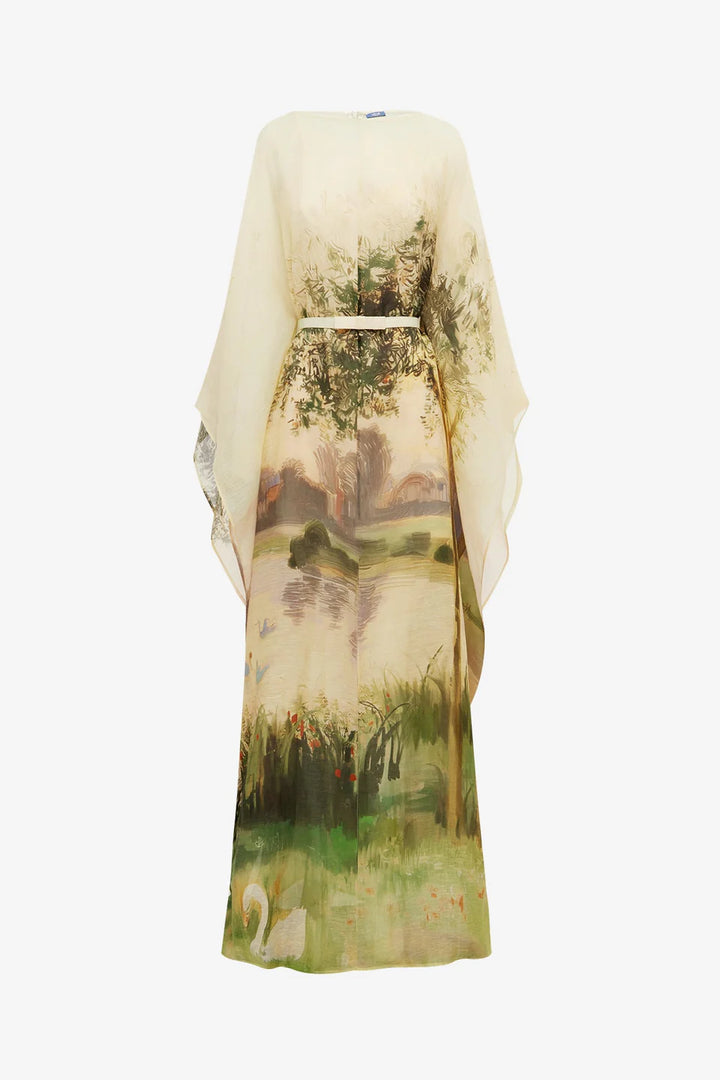 Willow Kaftan Maxi Dress - Green Multi