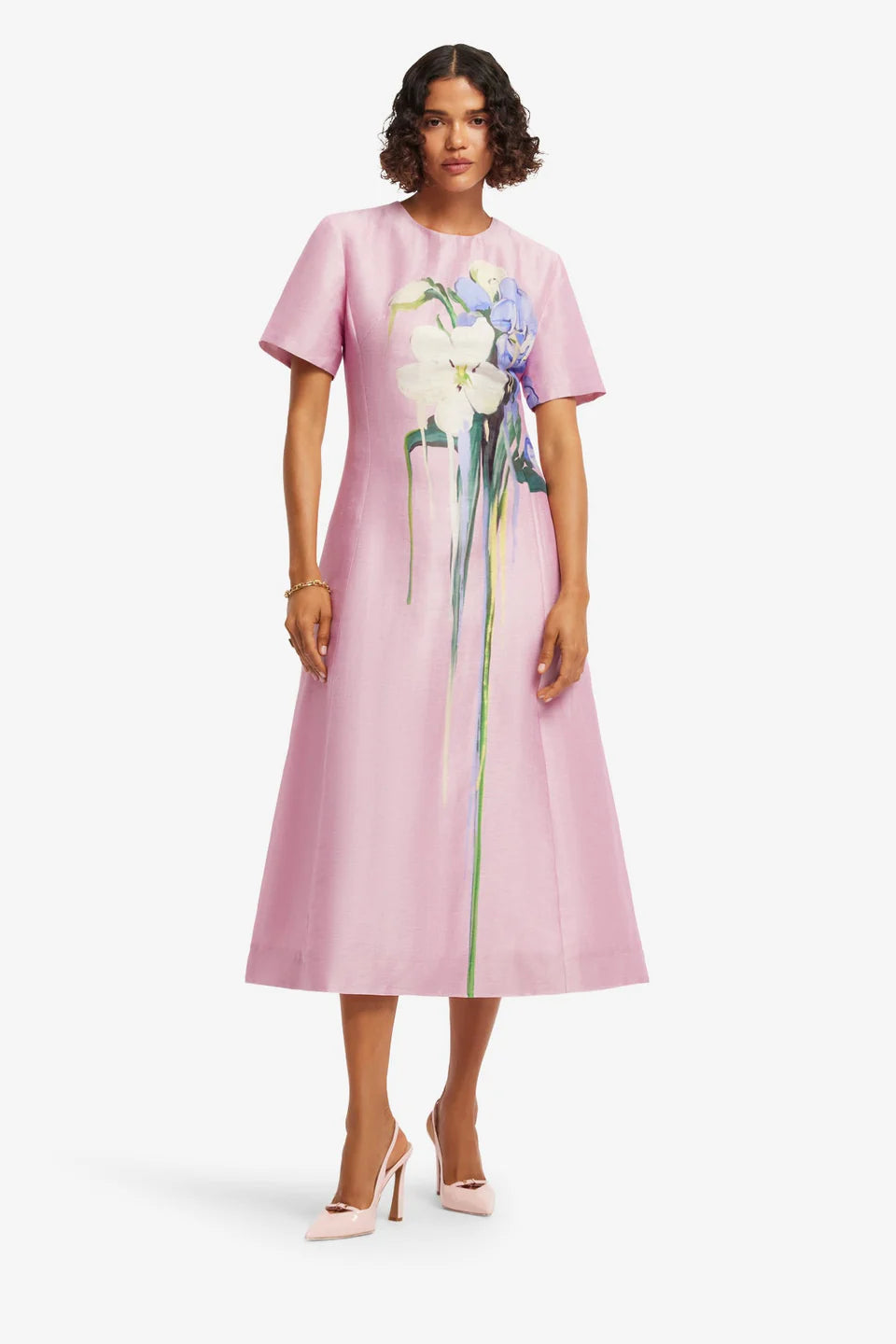 Caroline Midi Dress - Lavender