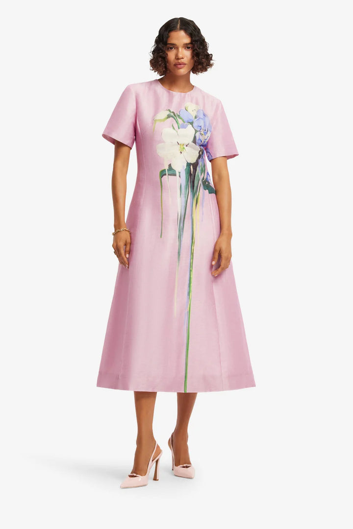 Caroline Midi Dress - Lavender