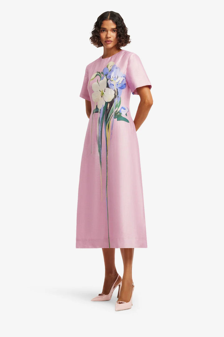 Caroline Midi Dress - Lavender
