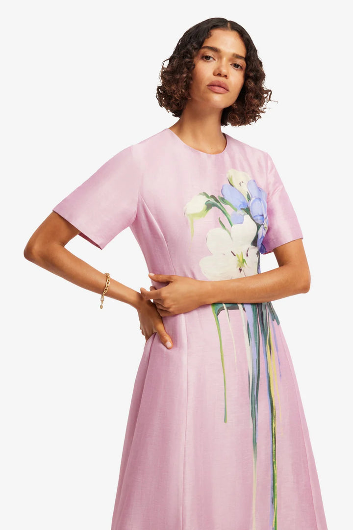 Caroline Midi Dress - Lavender