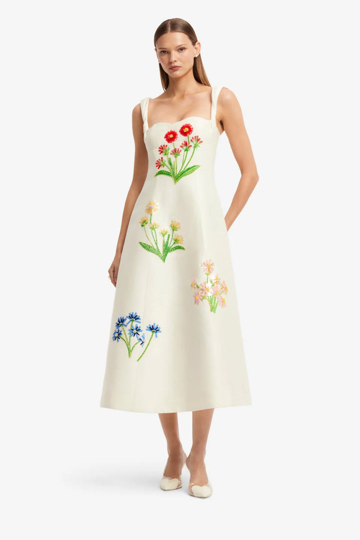 Beatrice Midi Dress - Cream