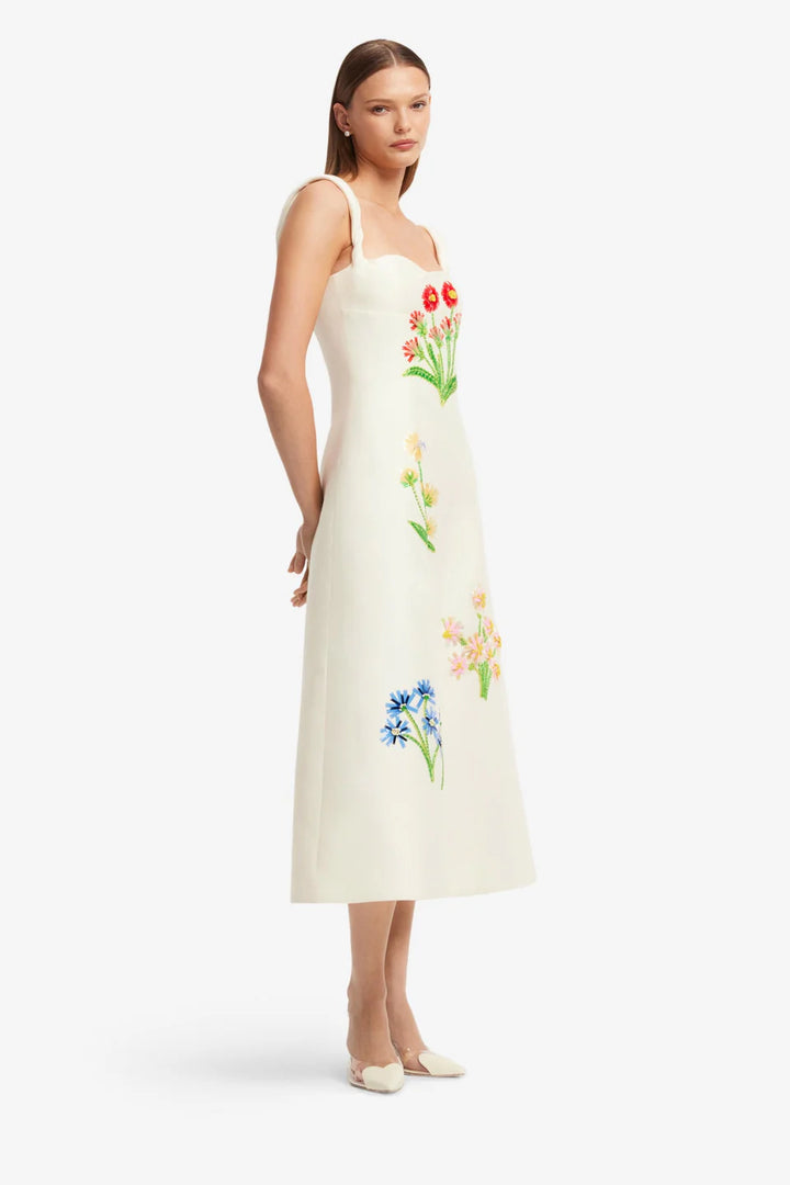 Beatrice Midi Dress - Cream