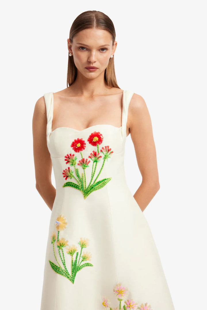 Beatrice Midi Dress - Cream