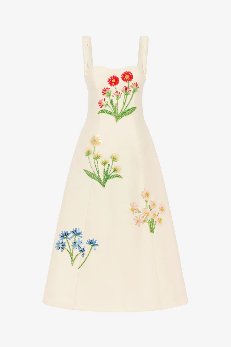 Beatrice Midi Dress - Cream