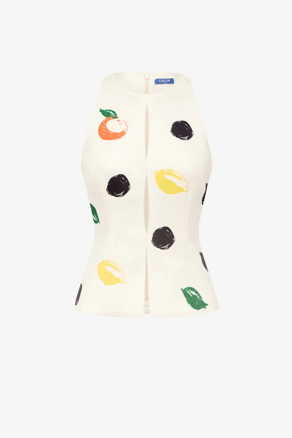 Amelia Top - Citrus Spots