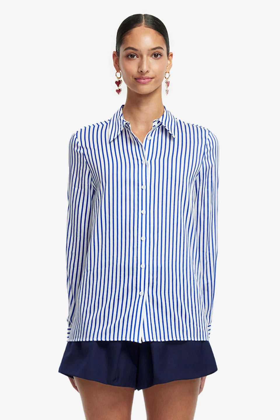 Rosaline Striped Shirt - Navy