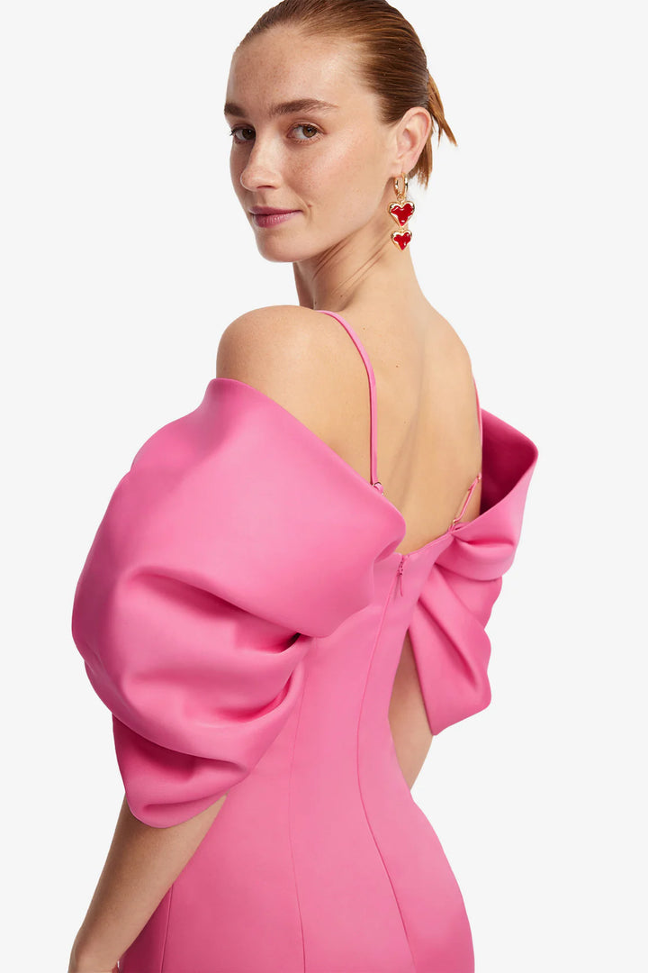 Appliqué Maxi Dress - Pink