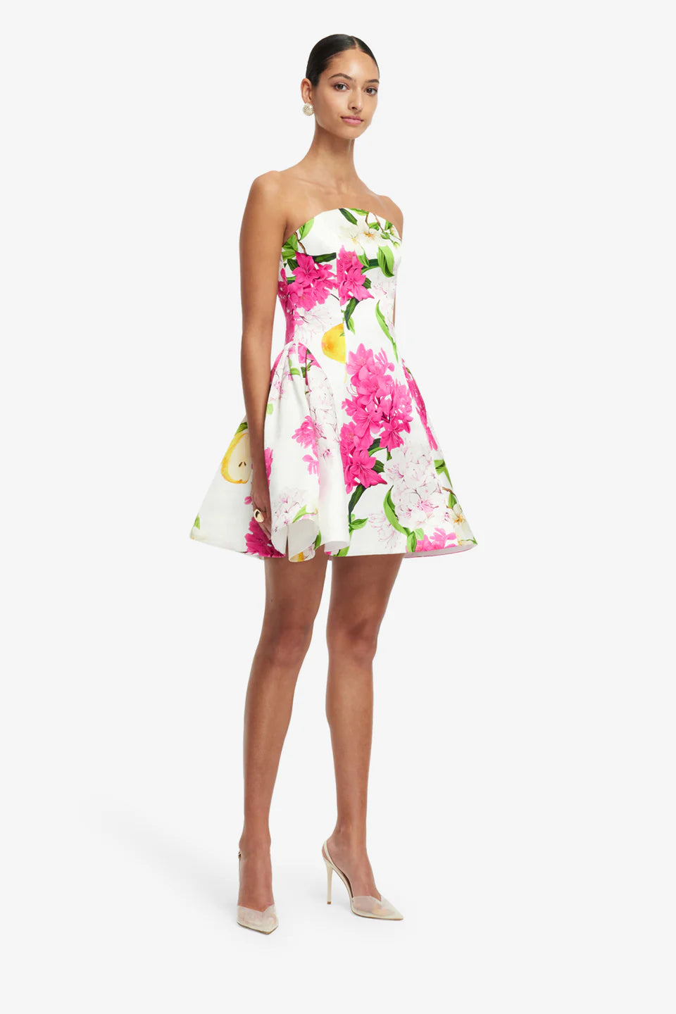 Reese Bustier Mini Dress - White Multi