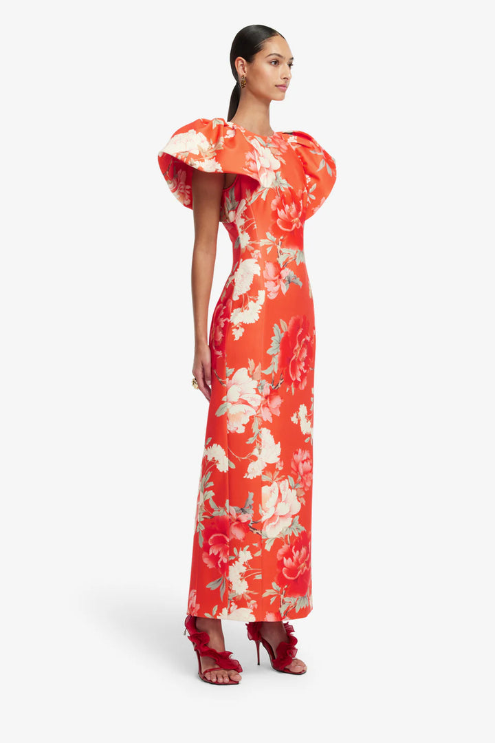 Lucinda Maxi Dress - Bright Orange