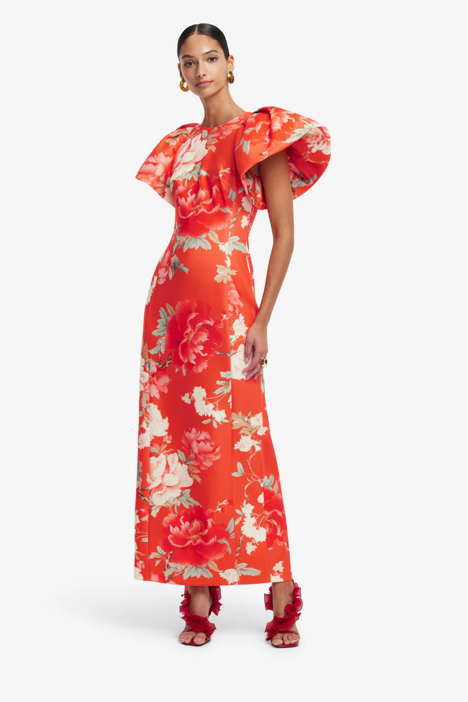Lucinda Maxi Dress - Bright Orange