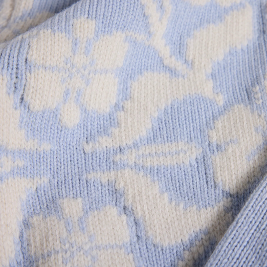 Zoe Fairisle Sweater - Pale Blue