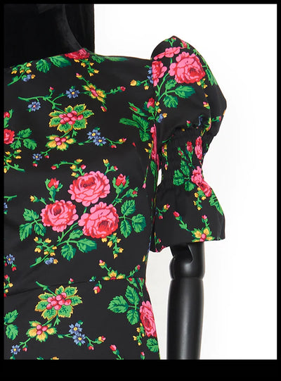 The Toto Dress - Black Multi