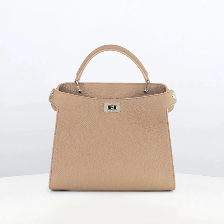 Leather Handbag Lutece Mini Tourterelle
