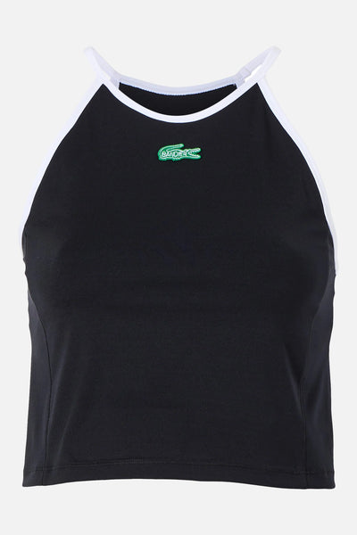LACOSTE X BANDIER HALTER TANK - BLACK