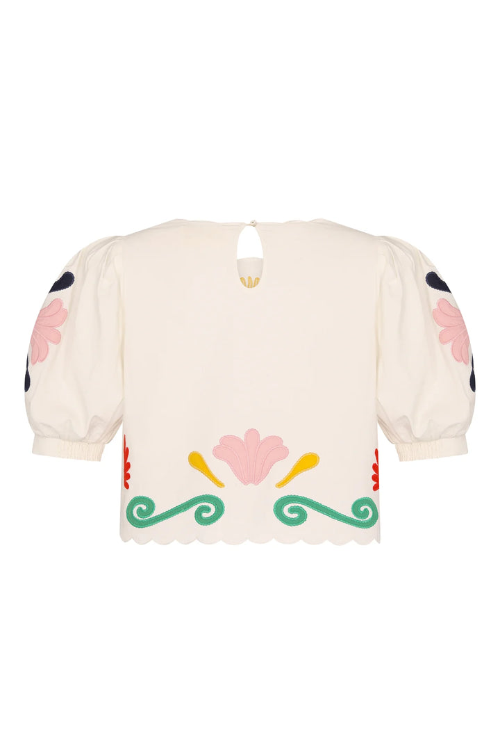 Lara Blouse - White Multi
