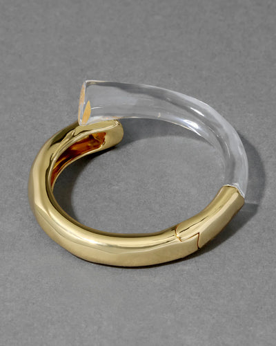 Liquid Lucite Bypass Hinge Bracelet