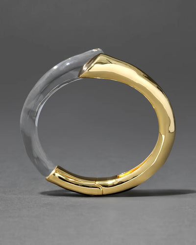 Liquid Lucite Bypass Hinge Bracelet