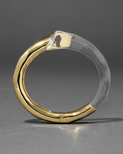 Liquid Lucite Bypass Hinge Bracelet