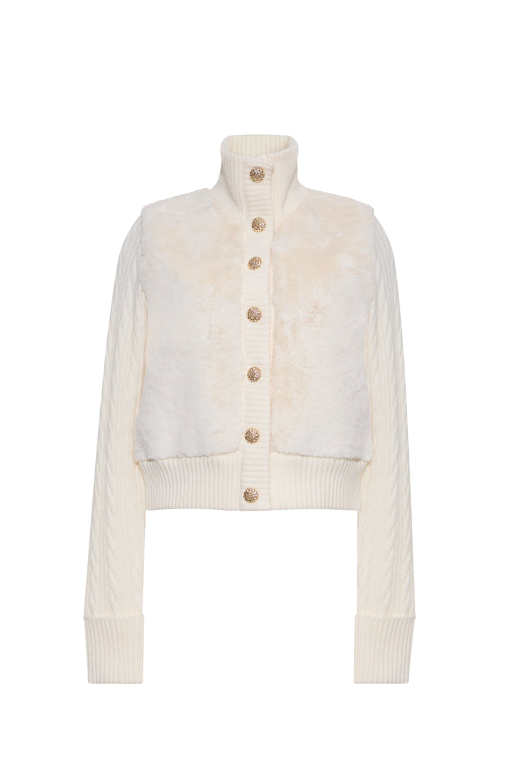 Logan Cardigan in Ivory