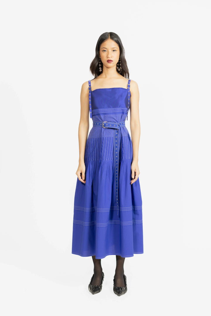 Candy Strap Dress - Royal Blue