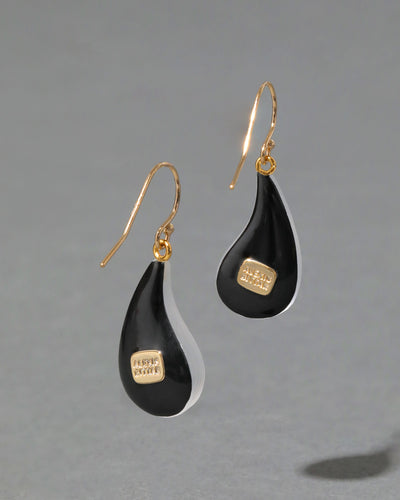 Lucite Dewdrop Earring - Silver