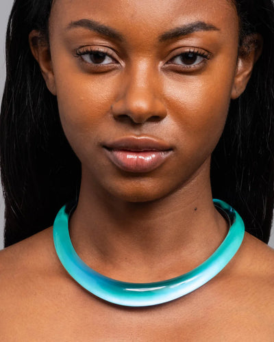 Luminous Lucite Collar Necklace - More Colors Available