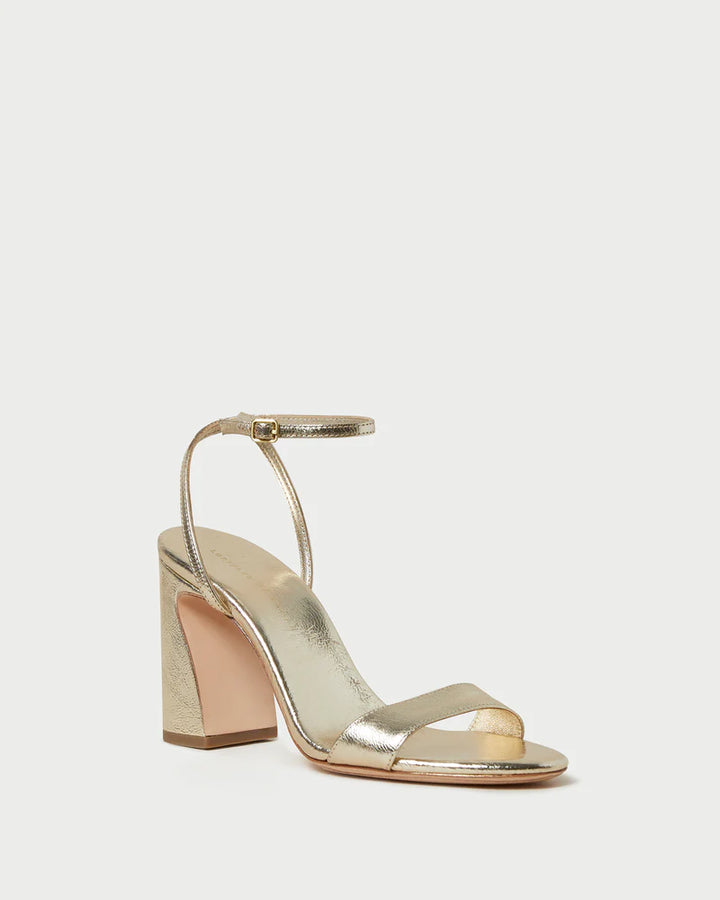 Malia Curved−Heel Sandal - Champagne