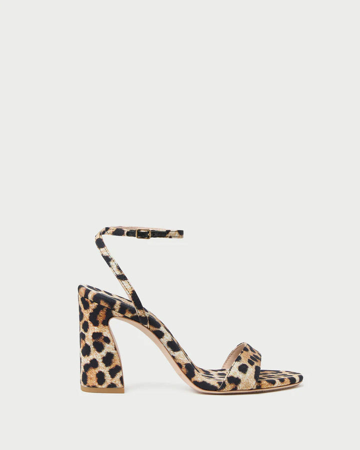 Malia Curved−Heel Sandal - Leopard