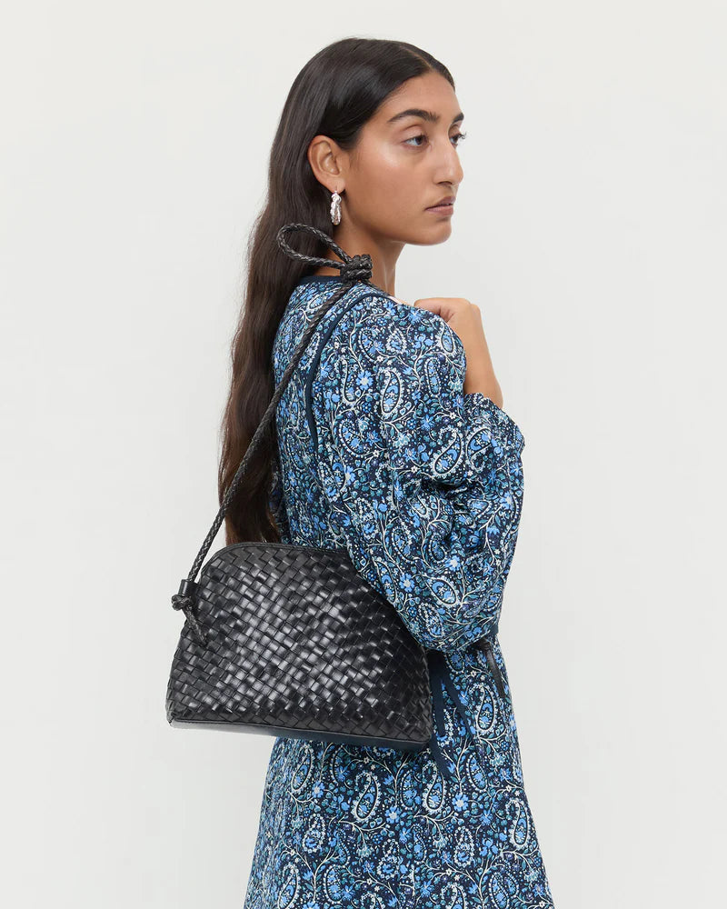 Mallory Woven Leather Crossbody - More Colors Available