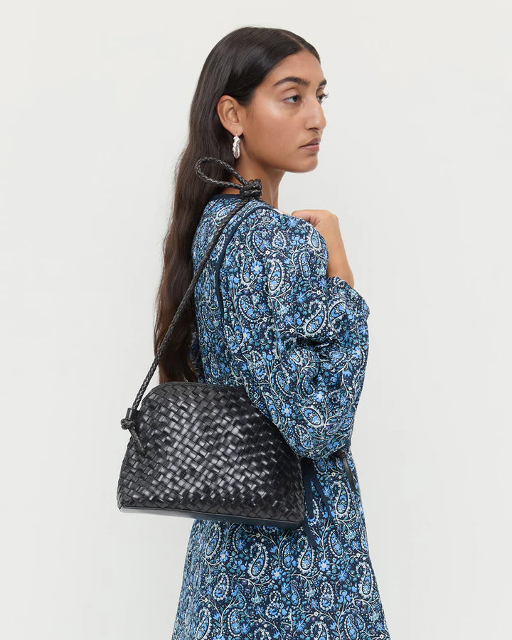Mallory Woven Leather Crossbody - More Colors Available