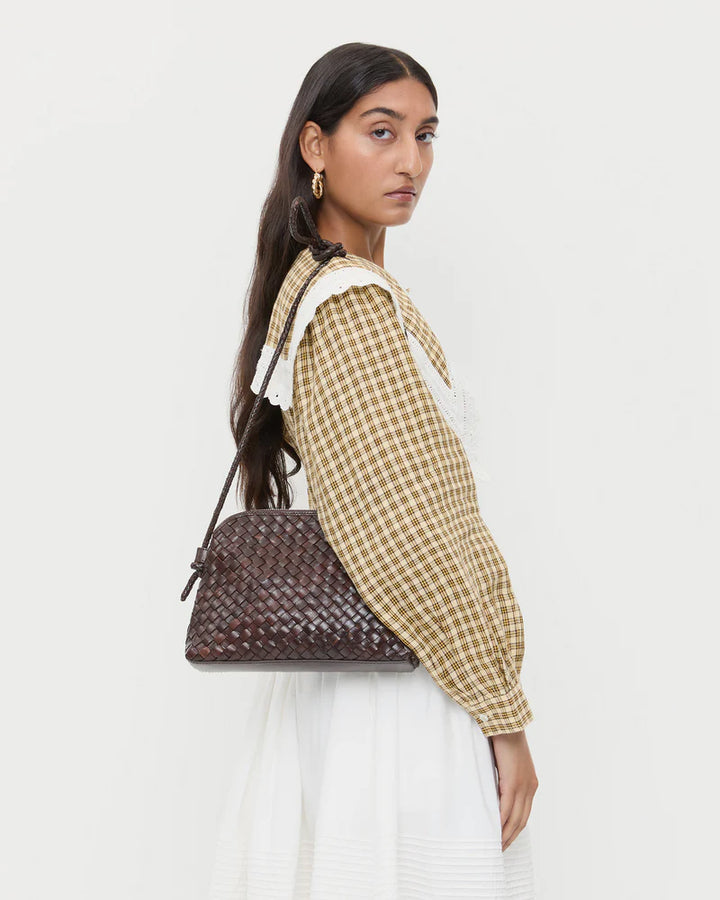Mallory Woven Leather Crossbody - More Colors Available