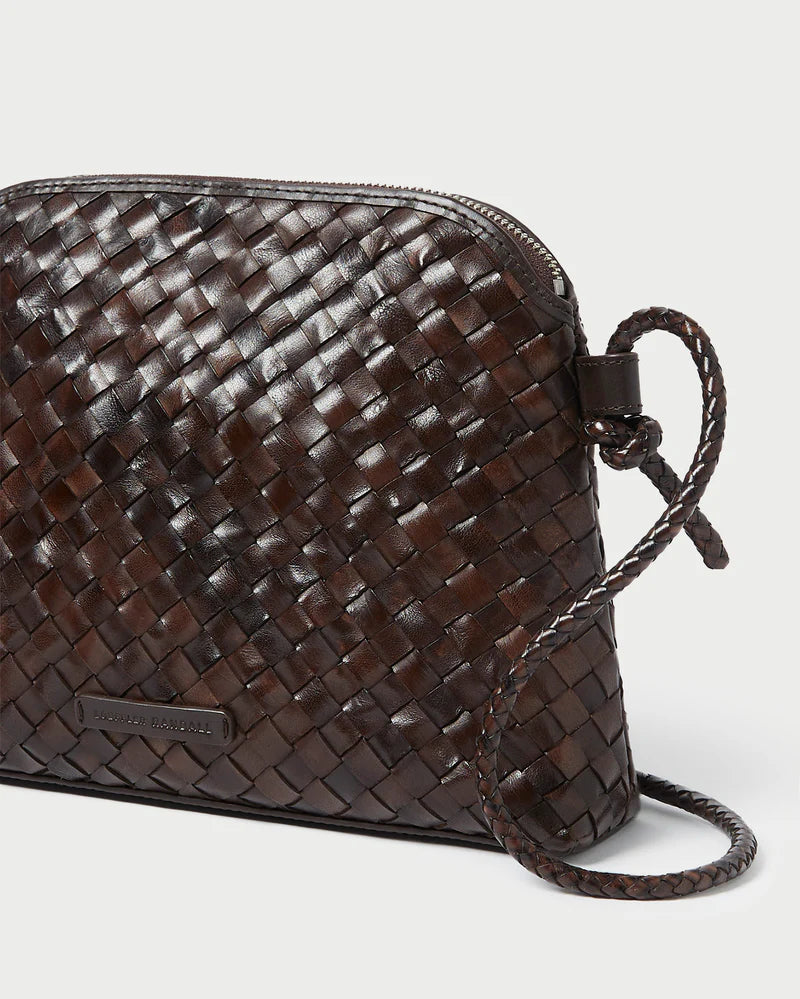 Mallory Woven Leather Crossbody - More Colors Available