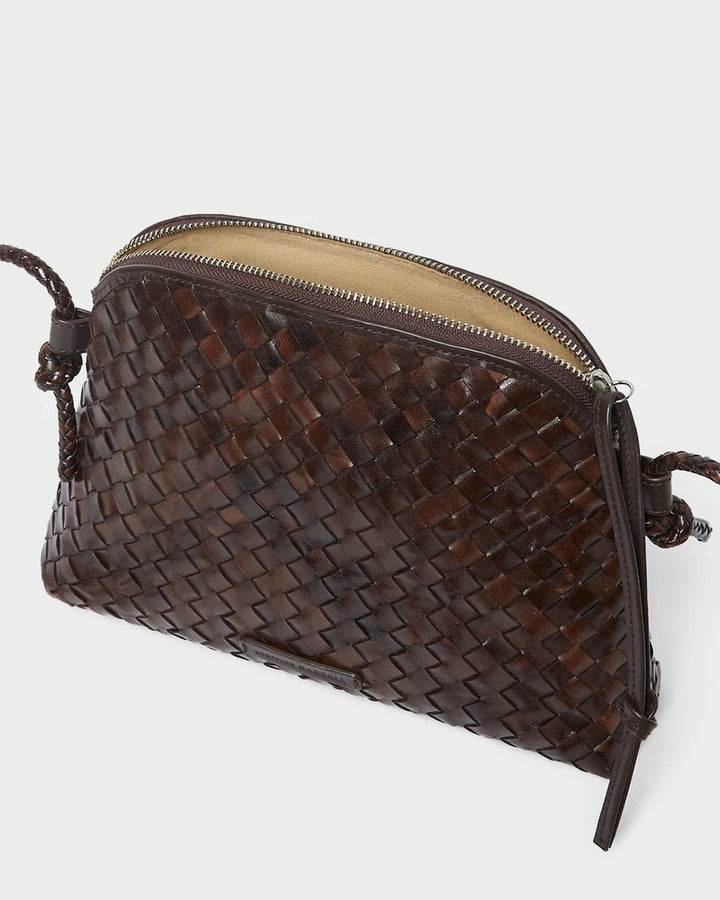 Mallory Woven Leather Crossbody - More Colors Available
