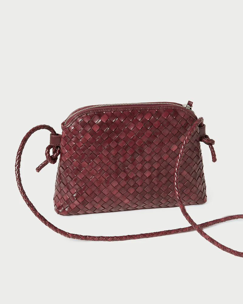 Mallory Woven Leather Crossbody - More Colors Available